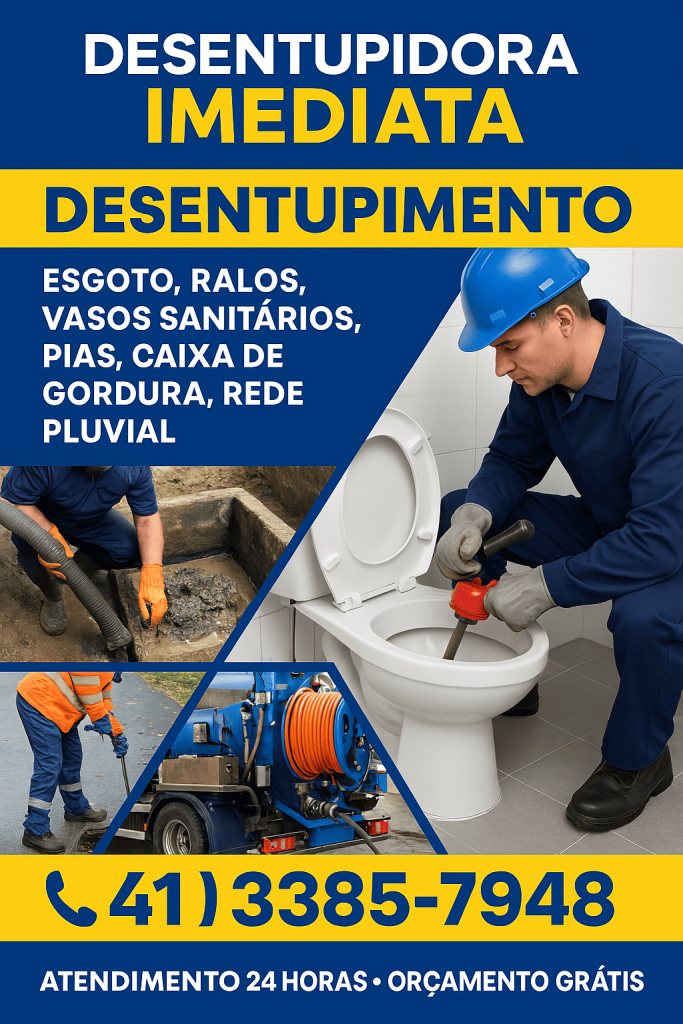 Desentupidora agua verde